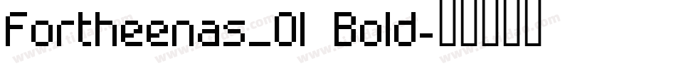 Fortheenas_01 Bold字体转换